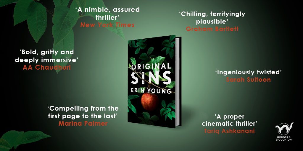GreeneandHeaton's tweet photo. Happy UK publication day to #ORIGINALSINS by @erinyoungauthor!

"A nimble, assured thriller" - New York Times

"Bold, gritty and deeply immersive." - AA Chaudhuri

Out now with @HodderBooks  

#ErinYoung #ORIGINALSINS #RileyFisher #Hodder

https://t.co/Yk42bypX17 https://t.co/dpYy7lSthR