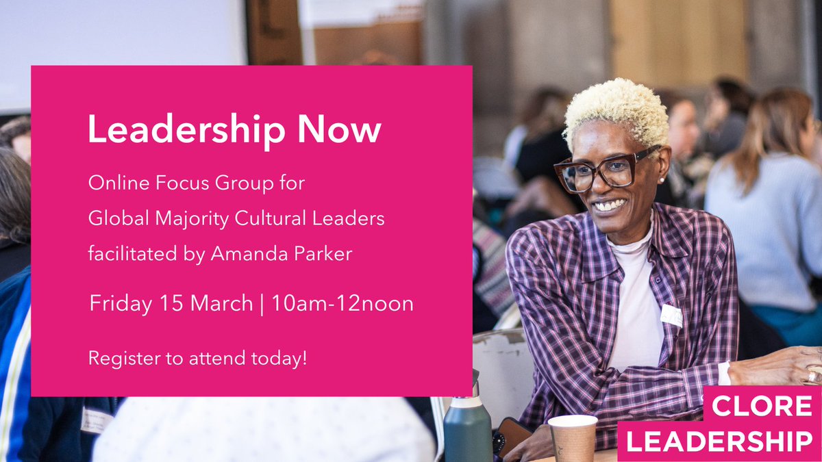 This is an invitation to Global Majority Cultural Leaders! We are holding an online focus group to explore the challenges facing Global Majority Leaders working in arts & culture. Friday 15 March | 10am-12pm | with Amanda Parker Find out more | bit.ly/WowFocusGML