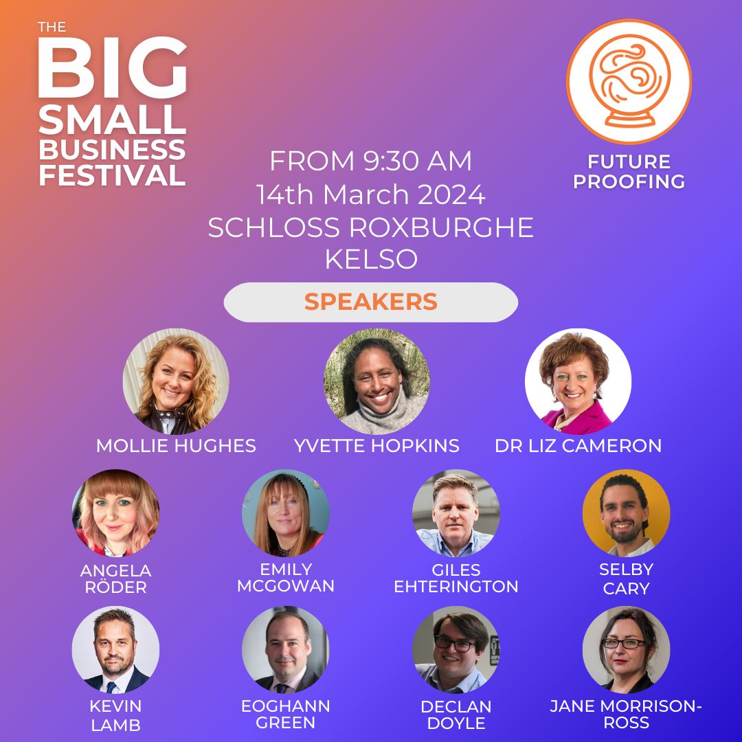 Excited for #TheBigSmallBusinessFestival? 🚀 Hear from top experts, at a stunning venue with inclusive lunch & refreshments! Don't miss out on future-proofing your business in 2024. 📆 buff.ly/42OIV1d
