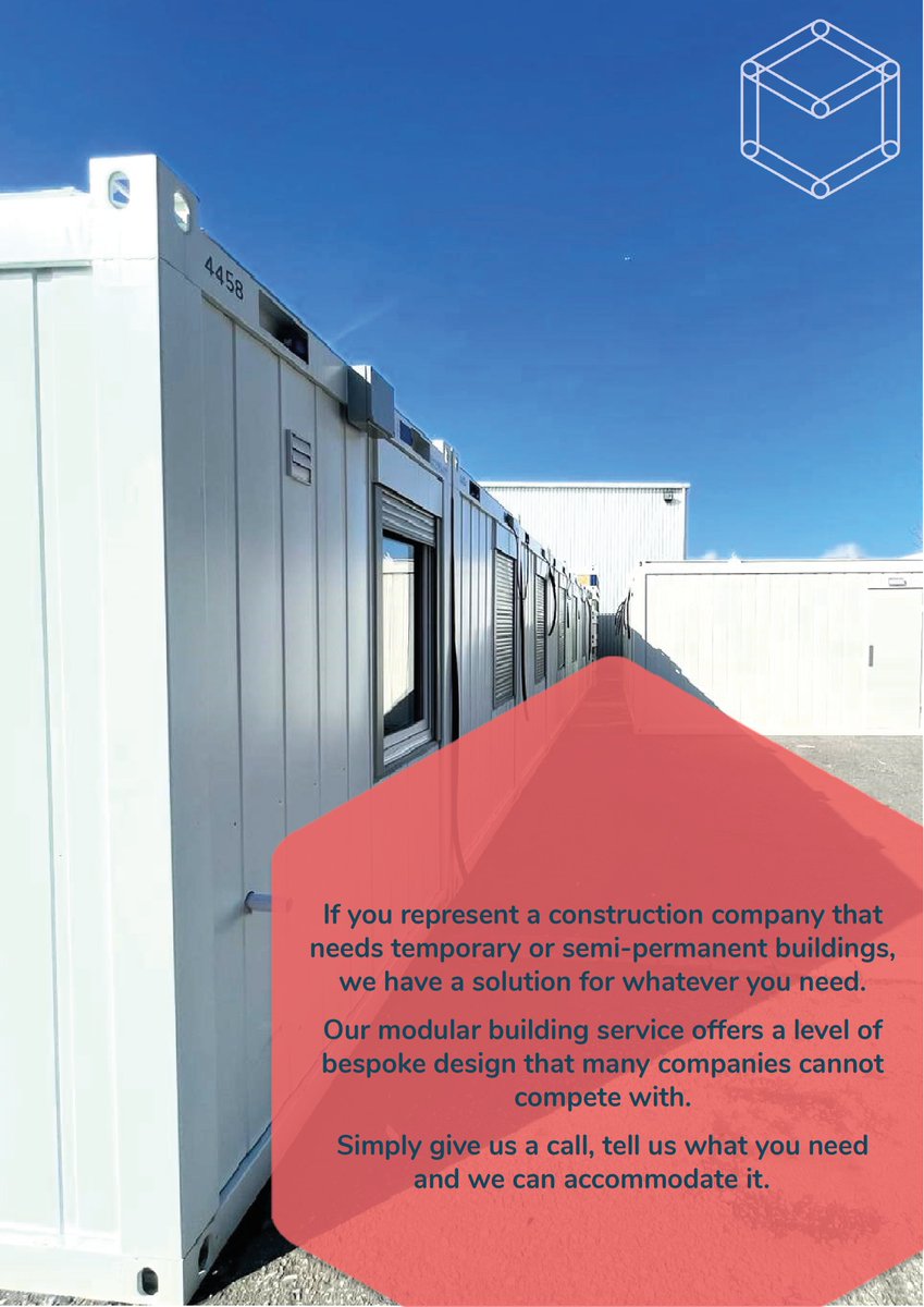 modex_spaces's tweet image. Do you require a bespoke Modular Building?
If so, then contact us today...
ALL our Hire Fleet are built bespoke to meet your requirements.
modex-spaces.co.uk
#modularbuildings