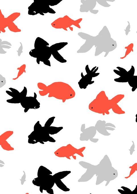 「goldfish simple background」 illustration images(Latest)