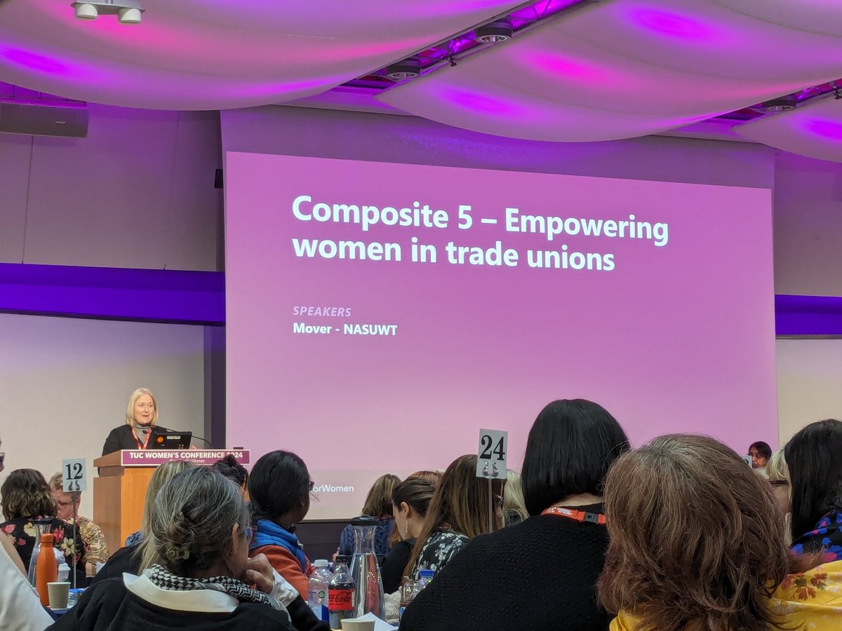 Our awesome president @emsamrose reinforcing the need for women to take up space. @NEUnion @NEUWomen #womenstuc #tucwomensconference #newdealforwomen