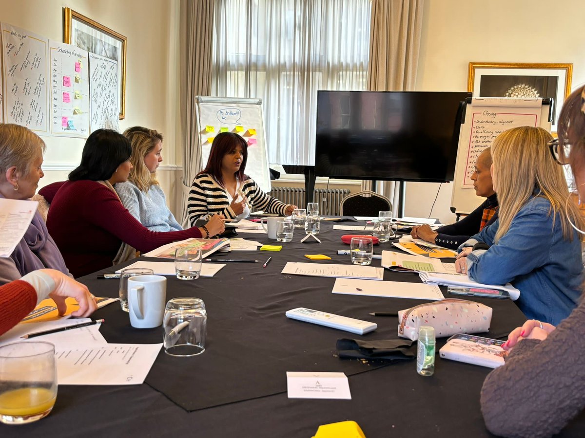 togetherwomen's tweet image. Behind the scenes at Together Women: Our visionary trustees immersed themselves in shaping our 5-year strategy. 

A day filled with purpose, unity, and sparking fresh enthusiasm for the incredible work we do.

 #TWStrategyDay #CommitmentToChange