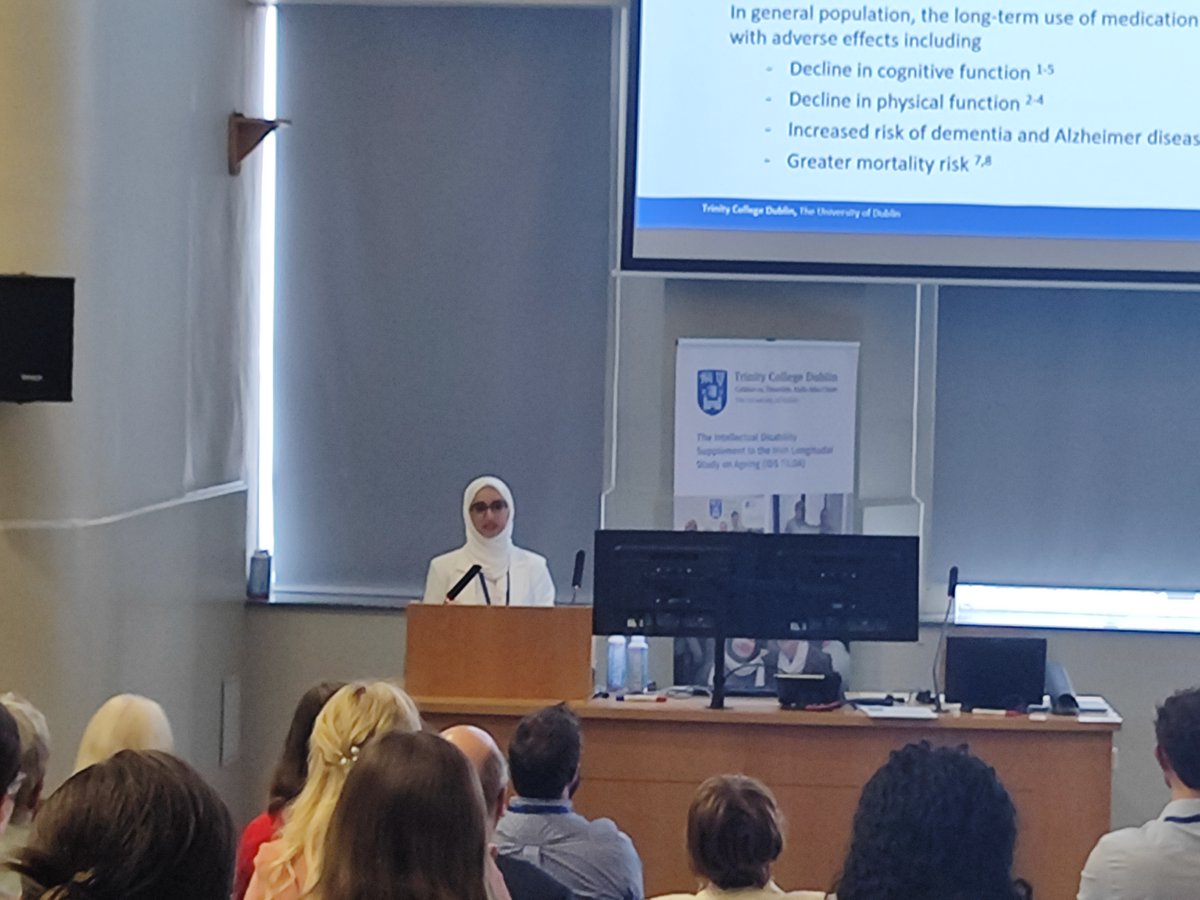 Important findings from Lamya Al Shuhaimi highlights older adults with ID face high anticholinergic burden, primarily from antipsychotics & anticholinergic meds. Urgent need for medication reviews to reduce adverse effects and improve quality of life💊 @TCDPharmacy @TheConf_TCD