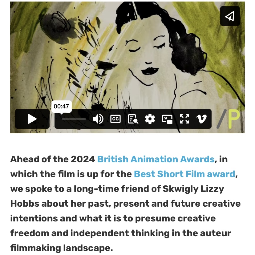 We are very excited for today at the @britishanimationawards, in which The Debutante is up for Best Short Film! Visit skwigly.com to read the full interview.
