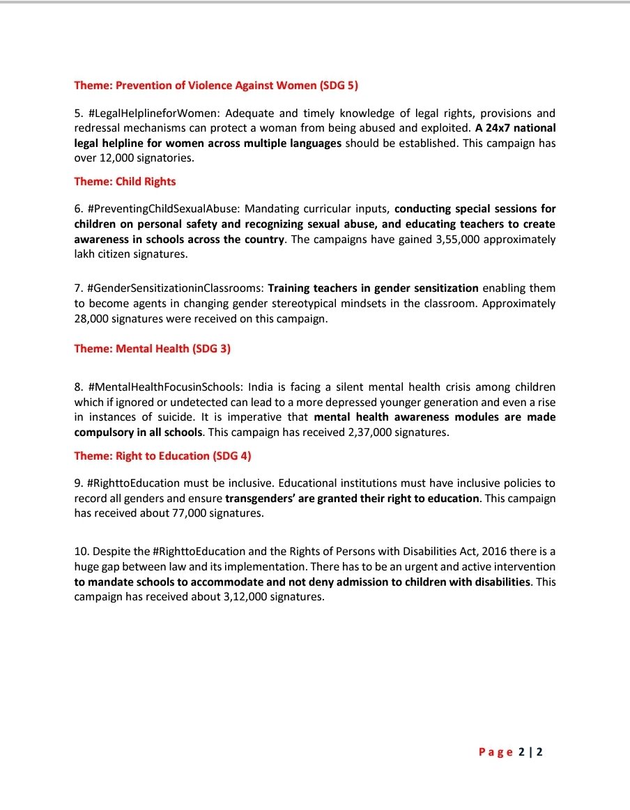 WiselyZero's tweet photo. These are 10 points across themes of #safemenstruation women's #righttopublicspaces #childrights #mentalhealth #righttoinclusiveeducation that are showcased in our #InspireInclusion Manifesto.
#WomensDay2024
Seek the support of ALL POLITICAL PARTIES! @INCIndia
@BJP4India https://t.co/sMR5yJlrtT