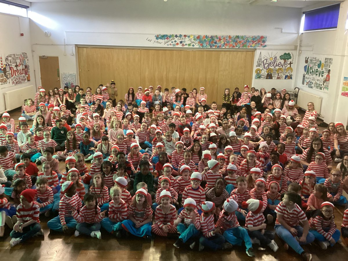 Can you spot ‘Where’s Ralph’? He is hiding in there somewhere. What a fantastic effort made by everyone today. I cannot wait to see our own ‘Where’s Ralph’ book when it is finished. #sjsbREADING #WorldBookDay2024 @STOC_CAT @BuryTimes