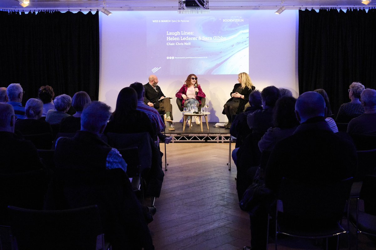 jlfbookweek's tweet photo. A fantastically funny &amp; informative event on writing comedy for page, stage, screen &amp; radio last night with @chrisneill, Eight Bright Lights author @Sara_Rose_G &amp; @HelenLederer whose memoir Not That I’m Bitter comes out next month #BookWeek24 https://t.co/5MRa8kTDJF