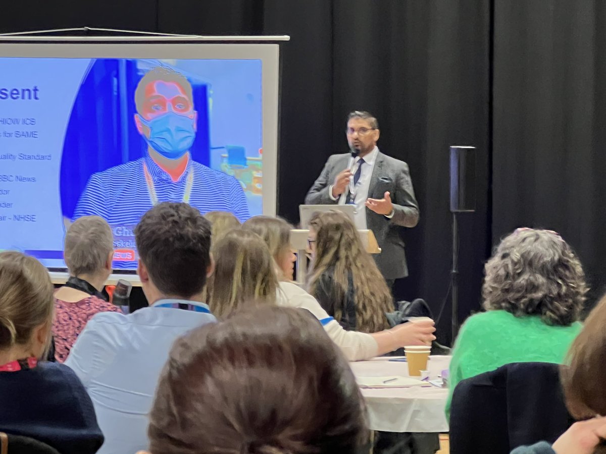 mcwadleyphysio's tweet photo. Brilliant to listen to @leonghulam championing equality and diversity in the world of #AHPs, encouraging us all to become activists in allyship for all people with protective characteristics @CSPsouthcentral @cspdisability @cspbame @csplgbtqia #HIOWAHPsDiscoverTheDifference https://t.co/WcnxIV9lia