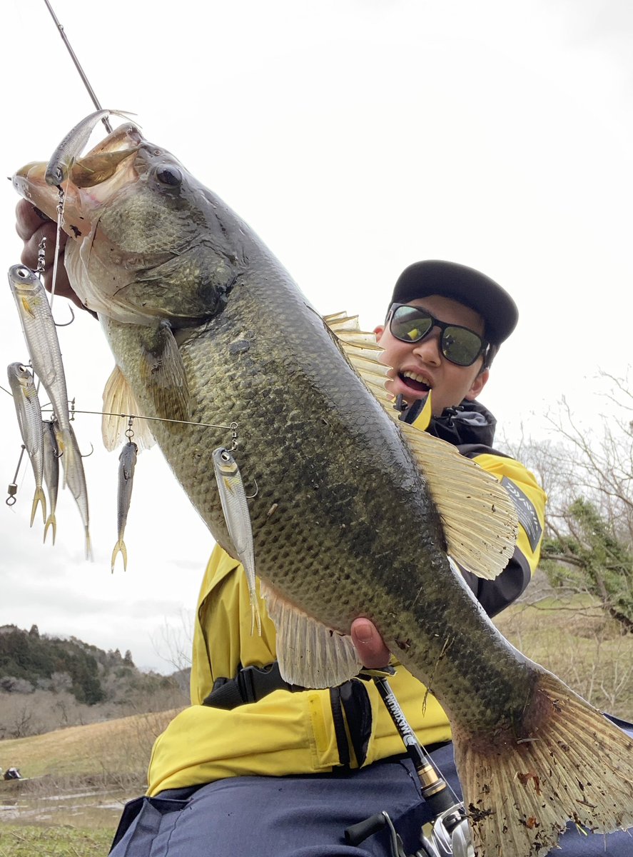 mukoBASS's tweet photo. RAID JAPAN新作のアラバマリグ‼️

【GHOST WEIR】👻👻👻

0.9mm径＋1.2mm径のワイヤーで構成されていてブレーキが良くかかる✨

具は“フィッシュローラー“の3inch、4inchを装着🫡

雨の影響で濁りが入ってエリアにエントリーしてすぐに引ったくったのが50UPでした💥 https://t.co/jt1xIw43Tk