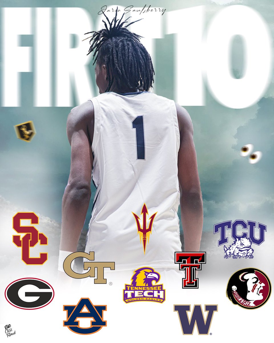 First 10 Offers on the board for 6’6 Sophomore Wing Jaron Saulsberry 🔥 (Norcross, GA) @SaulsberryJaron