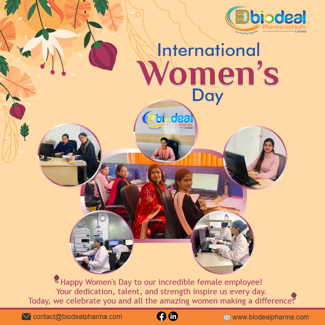 ♀👧💐 Wishing a joyous Women's Day to all the women who bring strength and grace to our team! Your presence makes a significant difference. #womensday #womensdaycelebration #womenempowerment #genderequality #internationalwomensday #biodealpharma #internationalwomensday2024