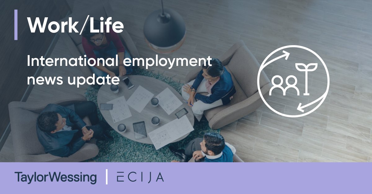 TaylorWessingUK's tweet photo. UK whistleblowing calls rose 23% last year: 
https://t.co/b6mN0Tu71r

In this edition of Work/Life, we take a look at menstrual leave in France, effective equality for LGBTI people in Spain, an expected rise in bankruptcies in the Netherlands, and much more, and much more. https://t.co/mHYlq573bB