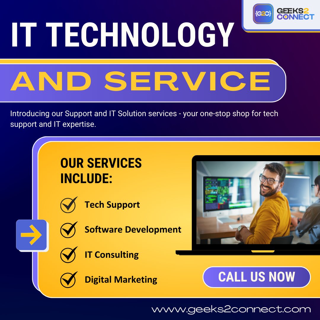 rocyogesh's tweet photo. IT technology and services 🖥

Visit:https://t.co/Aoa0mAdRu0
Email: contact@geeks2connect.com
Whatsapp: +91-9079337311
Follow us: https://t.co/uam4YQcv1w

#IT #technologies #services #consultancy  #recruiting #productsolutions #softwaresolution #development #geeks2connect https://t.co/SMlRJpKarB