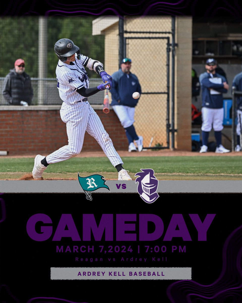 AKHSBaseball's tweet photo. GAMEDAY. Tonight we have a home, non-conference matchup with Reagan. JV will begin at 4:30, with Varsity to follow at 7:00! https://t.co/wAKqvP1jqY