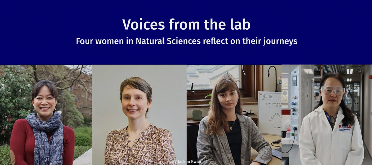 To celebrate #ImperialWomen, we talked to four women from four very different fields 💙

They're all at different career stages & have different experiences – showing there's no one way to be a scientist 🔗 bit.ly/3VexQ7w

#WomeninScience #InternationalWomensDay