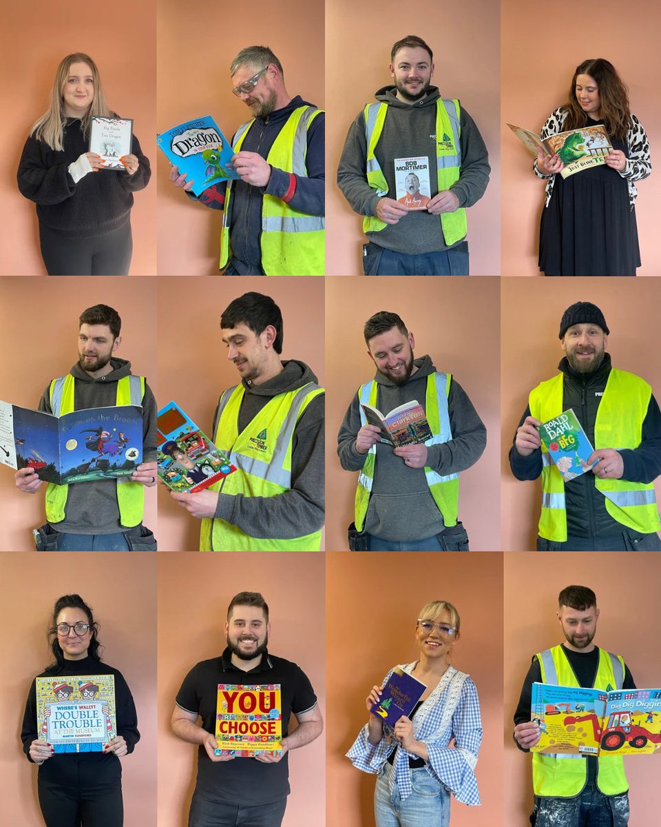 PrecisionTimber's tweet photo. Happy World Book Day
Here's our team with some of their favourite books!!
#WorldBookDay2024 #TeamTimber #readingforpleasure #ReadYourWay https://t.co/LeEf5B28fp