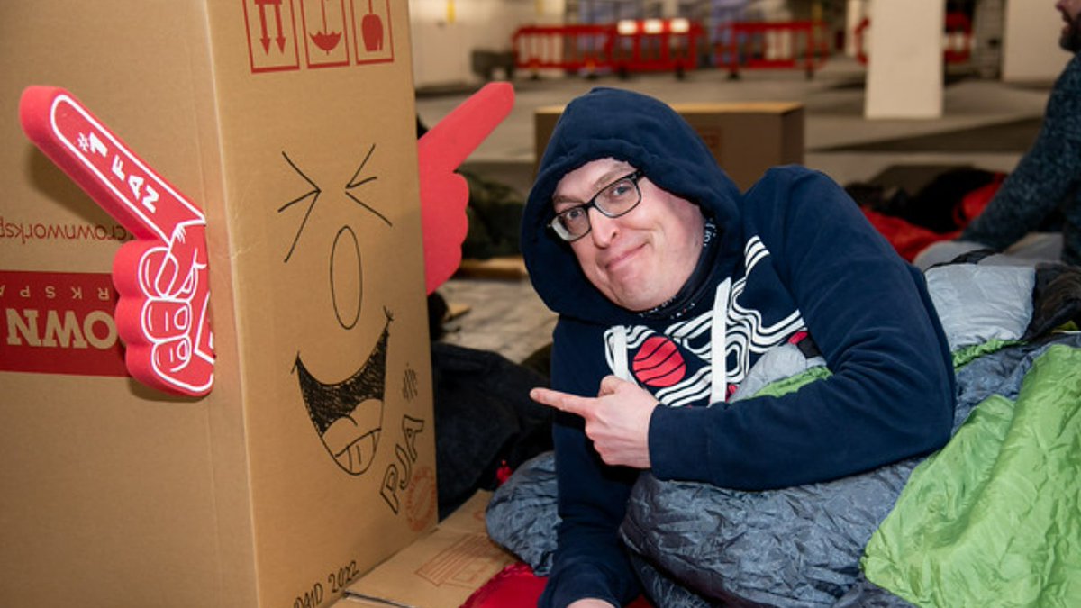 PhilJonesAssoc's tweet photo. Today's the day!

Tonight, seven of our team are taking part in the @LandAid SleepOut to raise money to help support young people who are homeless.

If you’re able to give a donation, it would be so appreciated: https://t.co/YvAmdqJjdY

#TeamPJA #LandAid #LandAidSleepOut https://t.co/8cCVTOirN8