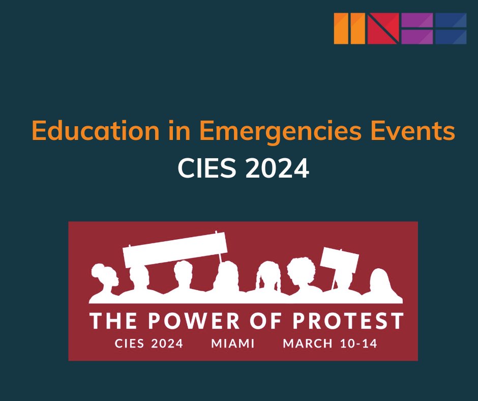 We have rounded up a selection of the EiE-related panels, roundtables, presentations, and workshops happening at #CIES2024. Check it out, and we hope you can participate! inee.org/events/eie-eve…