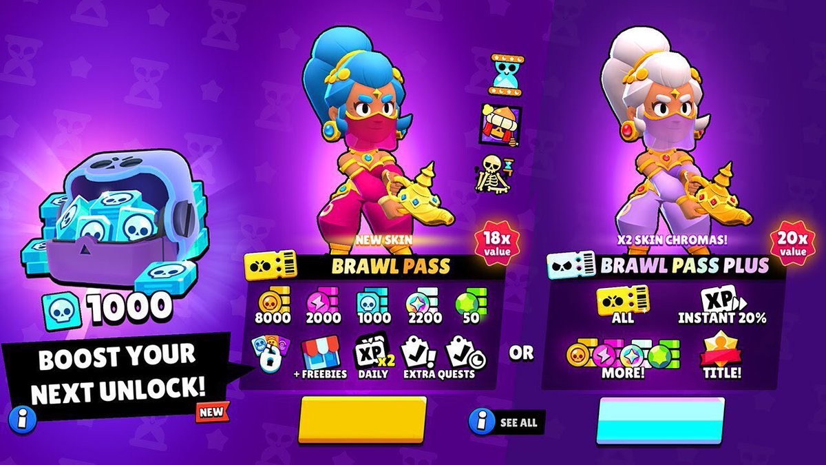 BlizzBrawlStars's tweet photo. x2 Brawl Pass Plus Giveaway!   

To enter: 
✅Follow @BlizzBrawlStars @theturboy @nezplayz_yt @JoellamaMa75775 
❤️&amp;🔁Like &amp; Retweet this post 
💬Comment “Done”

Winners picked on March 11th! Good luck!

#BrawlStars #BrawlPassPlusGiveaway #BrawlPassPlus #SandsOfTime https://t.co/hoMcjjuGRX