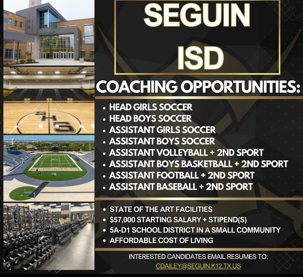 Looking for some amazing educators to join our team! #GoMatadors  <a href="/SeguinISD/">Seguin ISD</a>