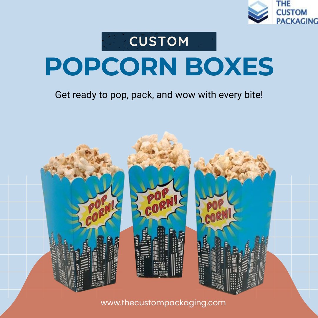 TCP_CustomBoxes's tweet image. Elevate your popcorn game with our custom popcorn boxes, designed to captivate customers and enhance your brand's appeal.
Contact us to get a custom quote:
thecustompackaging.com
888-851-0765
.
#thecustompackaging #customizedpackaging #packagingsolutions #packagingmanufacturer