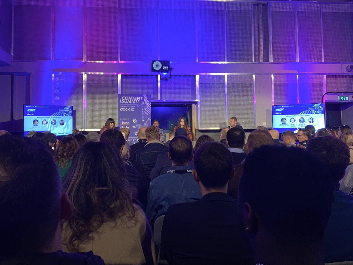 badgermcr's tweet photo. A great panel about finding audiences for podcasts at the @broadcast_sport summit today at @dock10 in @MediaCityUK. We specialise in the production of podcasts, so we found great interest in the advice and insights Ish Kalia, Francis Kelly and Lucy Lavery shared.
#contentsummit https://t.co/jIYFhCtJk5
