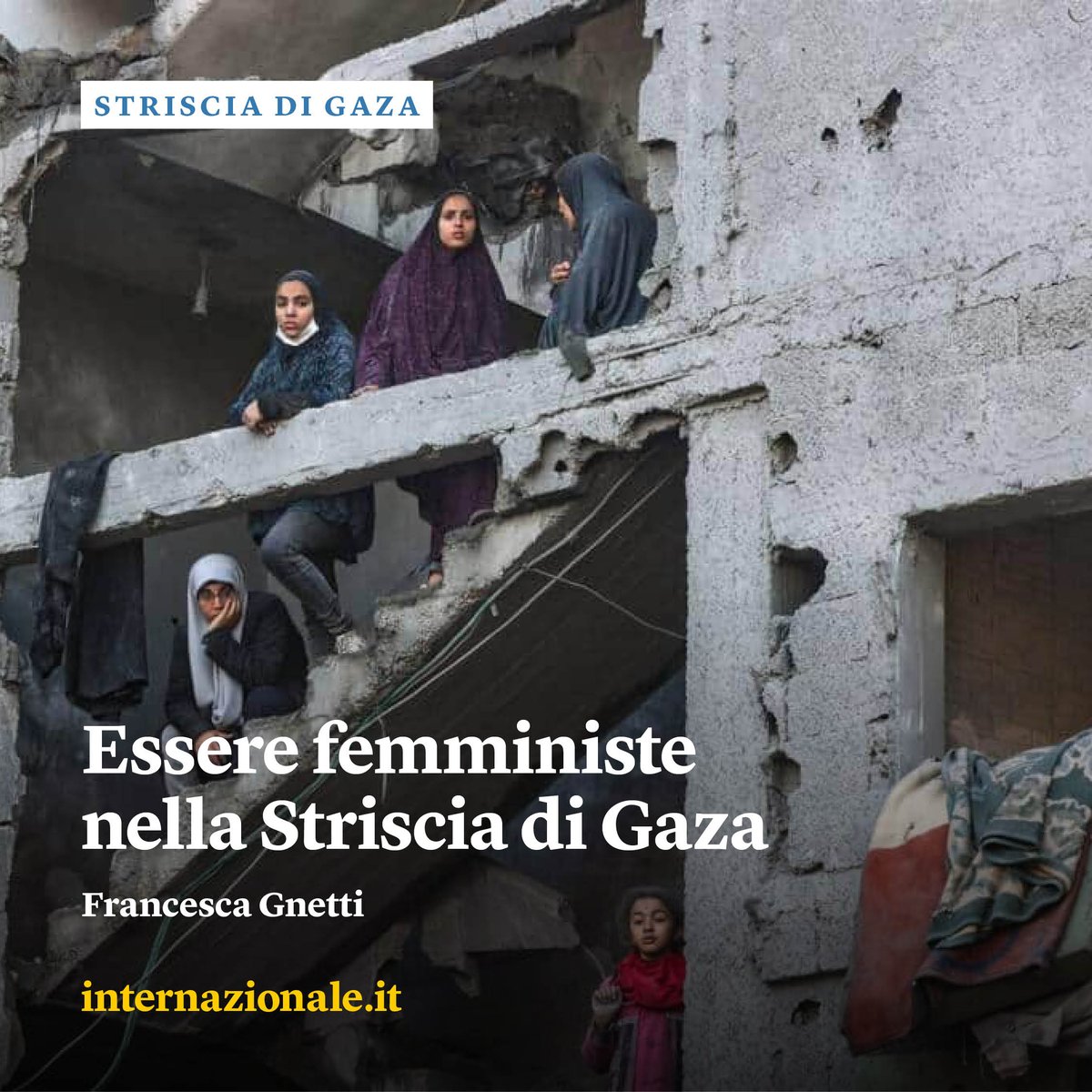 Internazionale's tweet photo. La studiosa e ricercatrice Mona Ameen ha condiviso con le sue colleghe all’estero il racconto degli orrori dell’offensiva israeliana e le riflessioni sulla resistenza delle donne palestinesi. L'articolo di Francesca Gnetti: https://t.co/p6Rlh1xAdL https://t.co/B1FMW5T11b