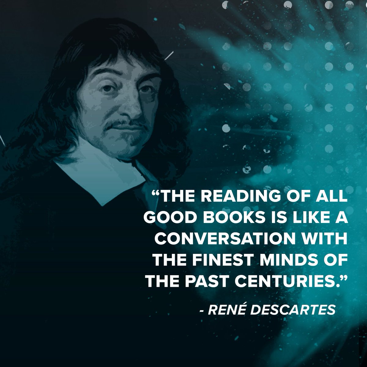 Some wise words from philosopher René Descartes this #WorldBookDay! 📚 Do you have a favourite author? Let us know 👇