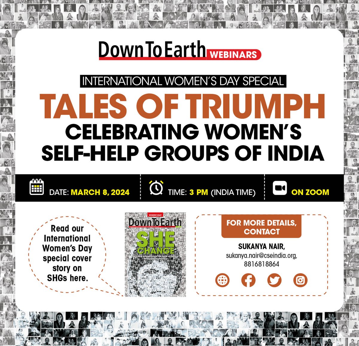 India’s women-led Self-Help Groups are driving the country’s development delivery📈 On this #InternationalWomensDay, join us to celebrate and applaud their remarkable journey, and meet some of the formidable ladies who have steered the course. us02web.zoom.us/webinar/regist… #WomensDay