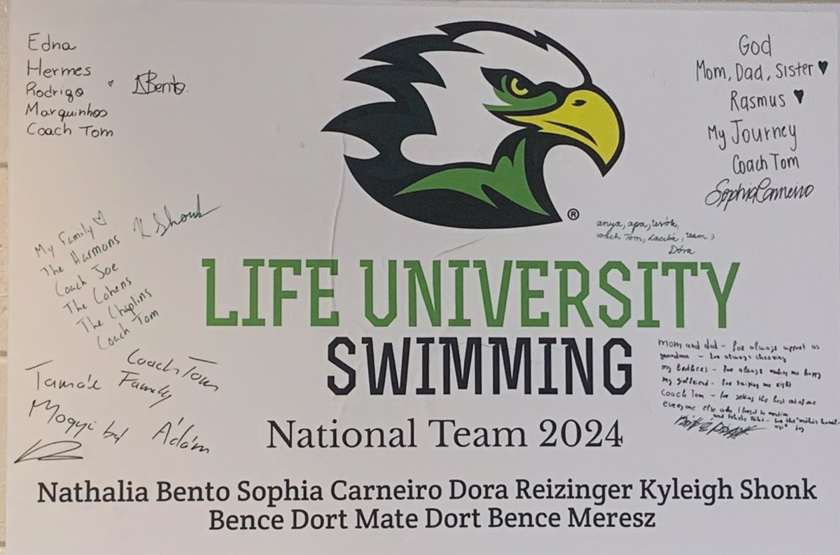 Life U Swimming thanking those that helped them on their journey. <a href="/Coachtom34/">Coach Tom</a> <a href="/LifeUAthletics/">Life Running Eagles</a>