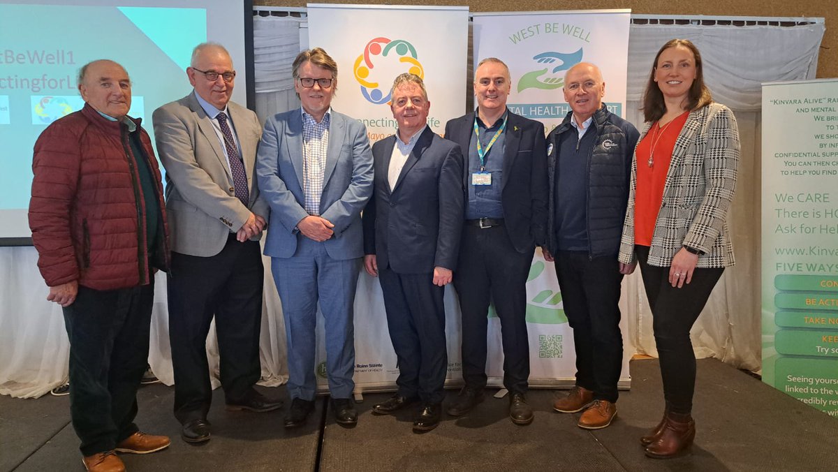 Delighted to attend @CHO2west #connectingforlife Recognition & Gratitude event today. Thanks to Mattie Kilroy (Chair) & Denis O'Boyle (Sec) @ConnachtGAA Healthy Club Committee for supporting with Charlie Meehan HOS and Dr Costello ECD GRMHS, @WestBeWell1 @MayoGAA @Galway_GAA