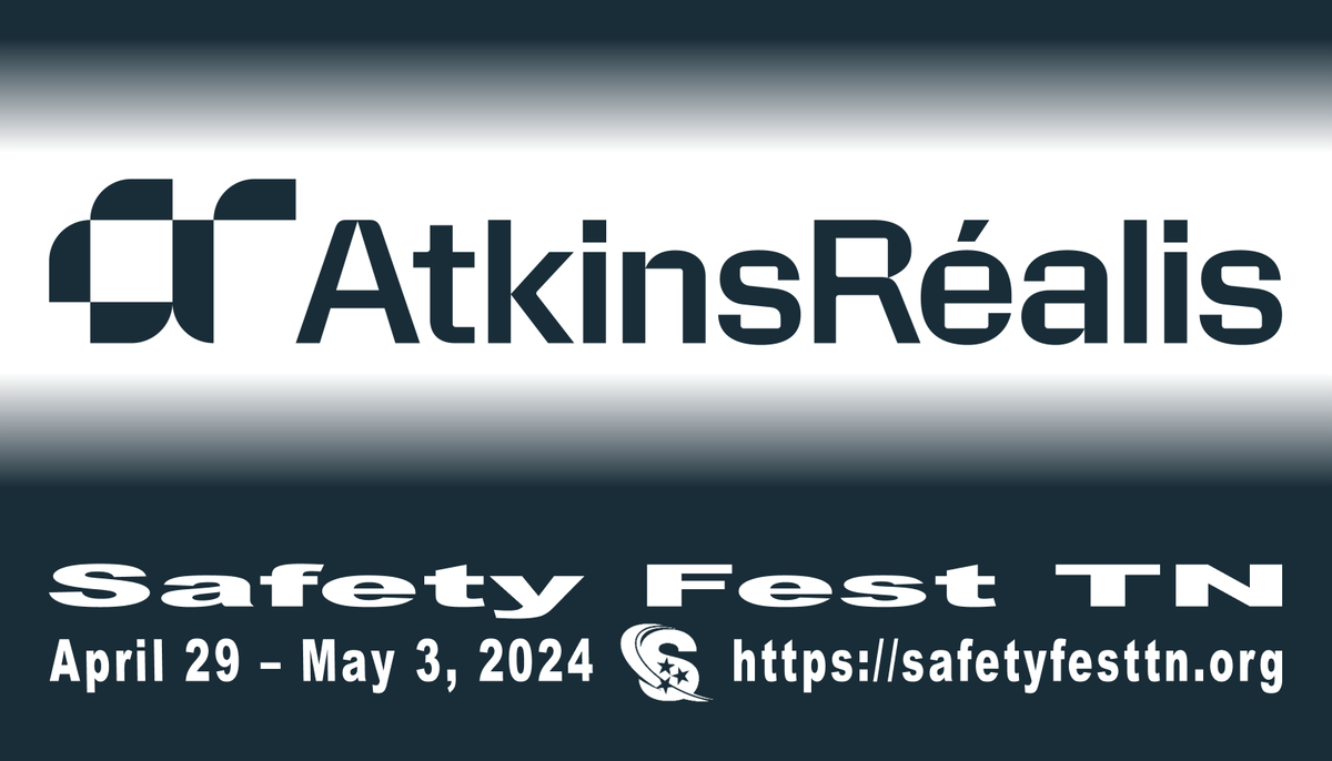 Safety Fest TN welcomes <a href="/atkinsrealis/">AtkinsRéalis</a> as a Champion Sponsor and Provider! The event provides a week of free #environmental, #safety, &amp; #health #training in Oak Ridge and Knoxville, TN. Save the Dates | April 29 - May 3, 2024.