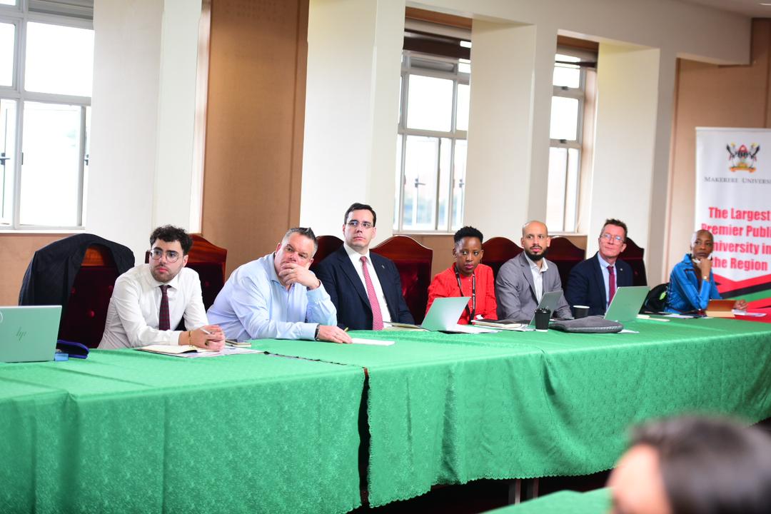 Led by H.E. @XavierSticker, a delegation from @CampusFrance & reps. from 🇫🇷 universities were this morning received by Ag. Vice Chancellor Prof. @UmarKakumba. Present were officials from @Educ_SportsUg. Discussions preceded the #FrenchStudyAndJobFair #HappeningNow at Makerere.