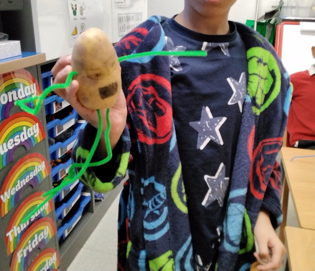 MarlboroughPrim's tweet photo. #shootingstars We are so proud of our potato book characters! Can you find the spider? The monster? Can you see the princess? #WorldBookDay2024 #potatocharacters #readingforpleasure https://t.co/dPCUeDiIWn
