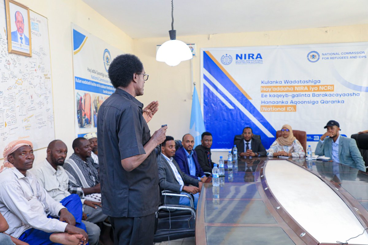 SPRING_MOF_SOM's tweet photo. Today marks a pivotal moment @NIRASomalia and @NCRIsom convene a critical workshop in Mogadishu. This gathering aims to confront and solve the pressing challenges faced by internally displaced persons (IDPs) in securing their national IDs. #IDPInclusion #NationalID @ScaledupP https://t.co/Tlmz8qoYiC