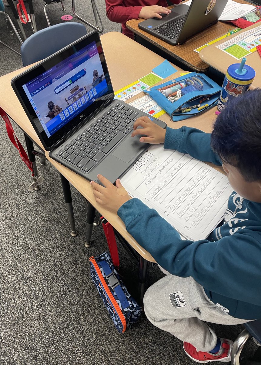gabrielleafp1's tweet photo. Shout out to @FHJeremy for getting our 1st graders on World Book Online! Habitat research is coming to an end and we’re getting ready to start our kits. @FoundationBASD @BethlehemAreaSD https://t.co/FH854RBowN