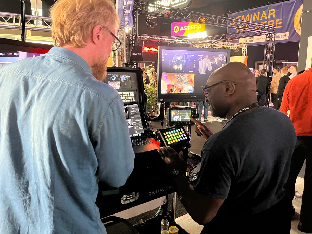 One of our rigs was on the @Sony stand at the BSC, providing our friends at @pomfort a way to showcase their new Video Playback software, offering Reeltime Pro, given alongside @TestLeader supplying a LV5350 waveform monitor We're thrilled to have collaborated with them both!