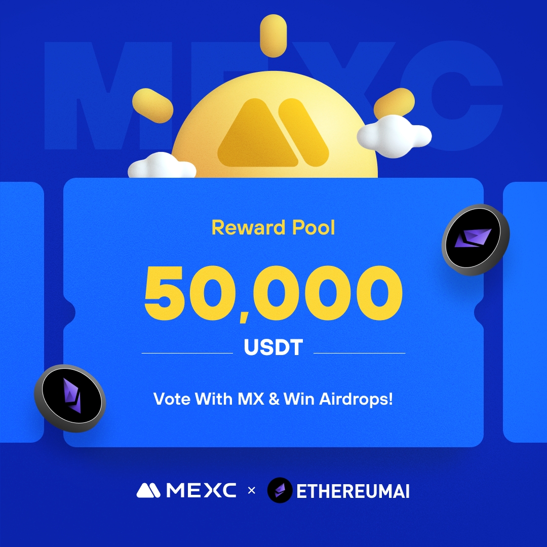 Alpha_MEXC's tweet photo. .@ethere_ai, a meme coin on BNB Smart Chain, is coming to #MEXCKickstarter 🚀

🗳Vote with $MX to share massive airdrops
📈 #ETHEREUMAI/USDT Trading: 2024-03-08 12:00 (UTC)

Details: https://t.co/Syvk0rKaoG https://t.co/i4iBSVguj1