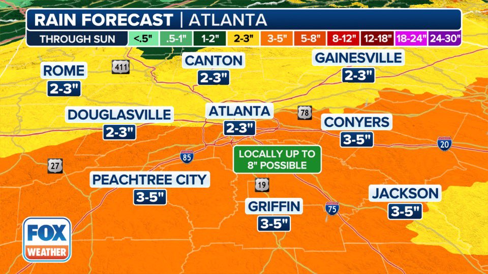 Here we go again Atlanta. Timing: Friday night/ Saturday morning.