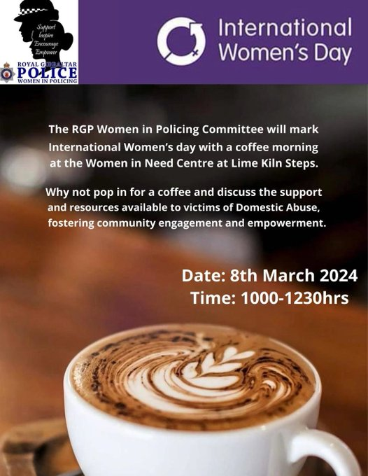 Tomorrow is a good opportunity for an informal chat about Domestic Abuse with members of our Women in Policing committee. #Gibraltar #police #DomesticAbuse