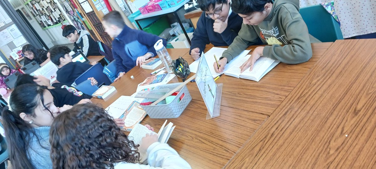 P7Lornestreet's tweet photo. Creating our own #beforereading activities based on our reading of Saffiyah's War by @HibaNoorKhan1 to share with our class.  Lots of fun reading activities including a cipher #WorldBookDay2024 #happyworldbookday @litengglasgow https://t.co/EV3EqszWYd