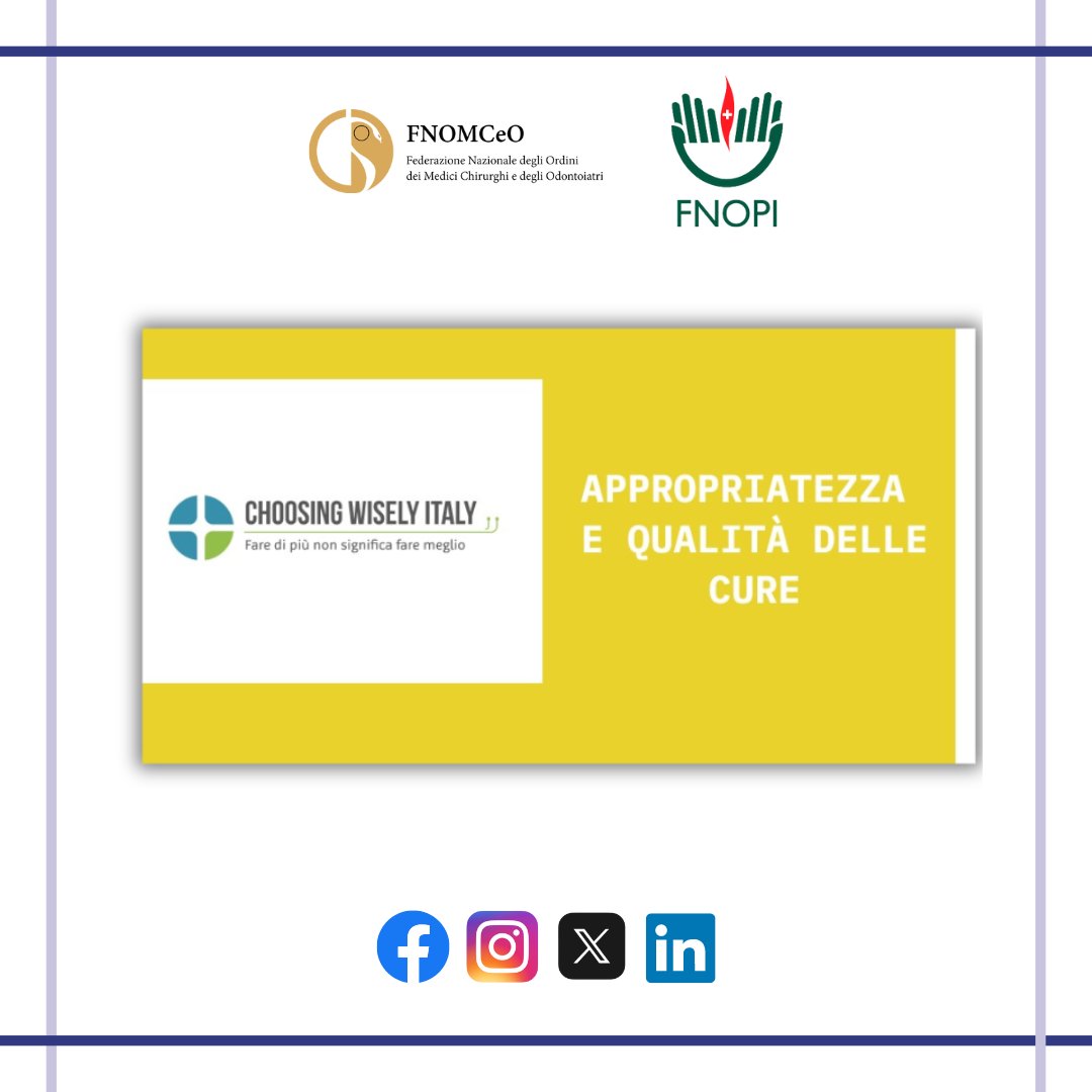 OmceoTo's tweet photo. 📢👩⚕️Online il nuovo #corsofad, Choosing Wisely Italy: uno strumento per migliorare l’appropriatezza e la qualità delle cure”. Diposnibile fino al #31dicembre.
https://t.co/gqNoOEnP5E
@FNOMCeO @FNInfermieri
#omceotorino #corsifad #moduli #formazioneecm https://t.co/sBfictL9Gl