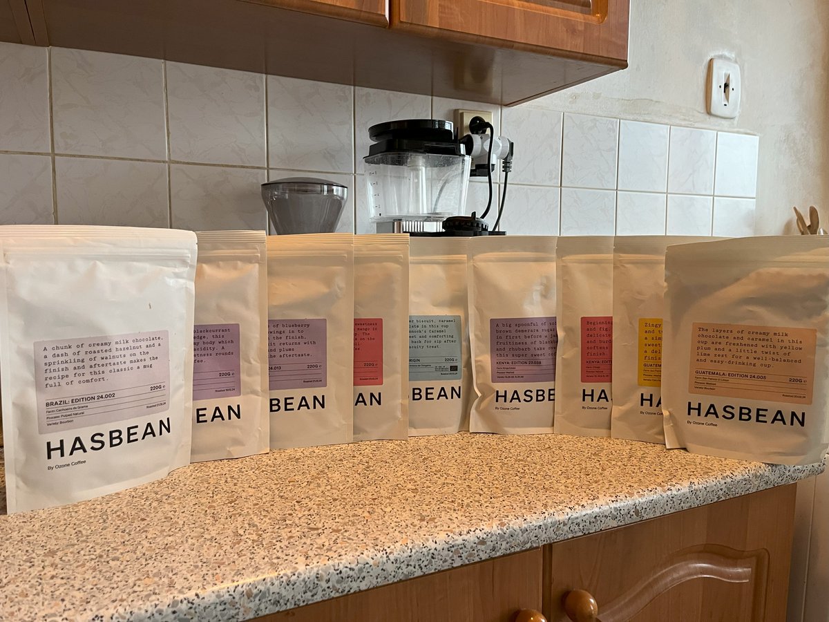 Just received a #coffeehaul from @hasbean! Excited to try GUATEMALA EDITIONS 24.005, 23.072, 23.071, ORGANIC SINGLE ORIGIN, BRAZIL 24.002, ETHIOPIA 24.013, and KENYA EDITIONS 23.038, 23.067, 23.069. Brewing adventures await! 🌍☕ #CoffeeLover #SingleOrigin #Hasbean