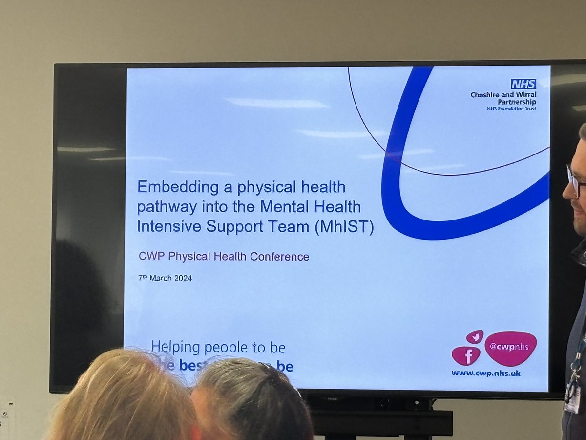 Next we have Jordan & Jade from the MhIST talking about embedding a Physical Health pathway into the Mental Health Team