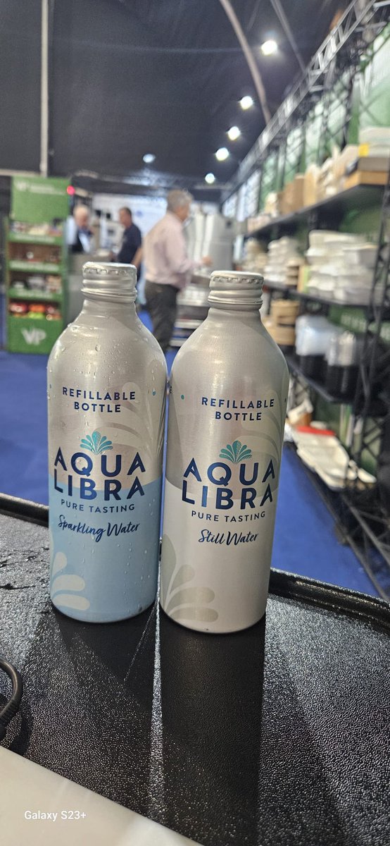 VersatilePackag's tweet image. Thank you to @aqualibra for keeping us hydrated @IFEX2024 - We are definitely joining the refill revolution  #AquaLibraHydration