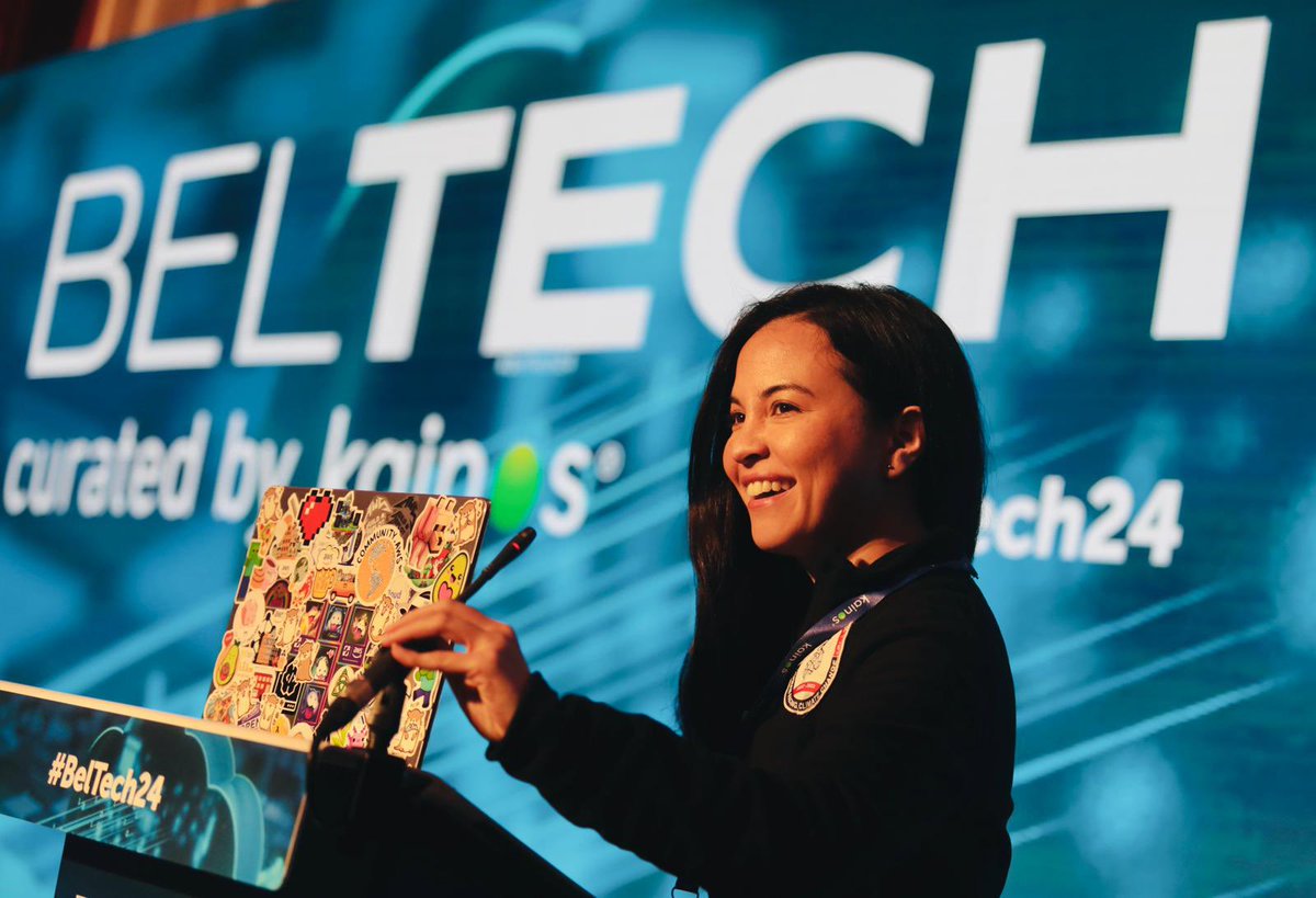 beltech2025's tweet photo. Powering Developer Productivity with AI. 💻

Tiffany Souterre, Senior Developer Advocate in AI/ML at @AWS_UKI presents the next live demo at #BelTech24. https://t.co/yRgtAbfHWc