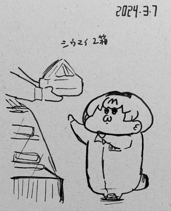 駅でシウマイ買って帰る303 