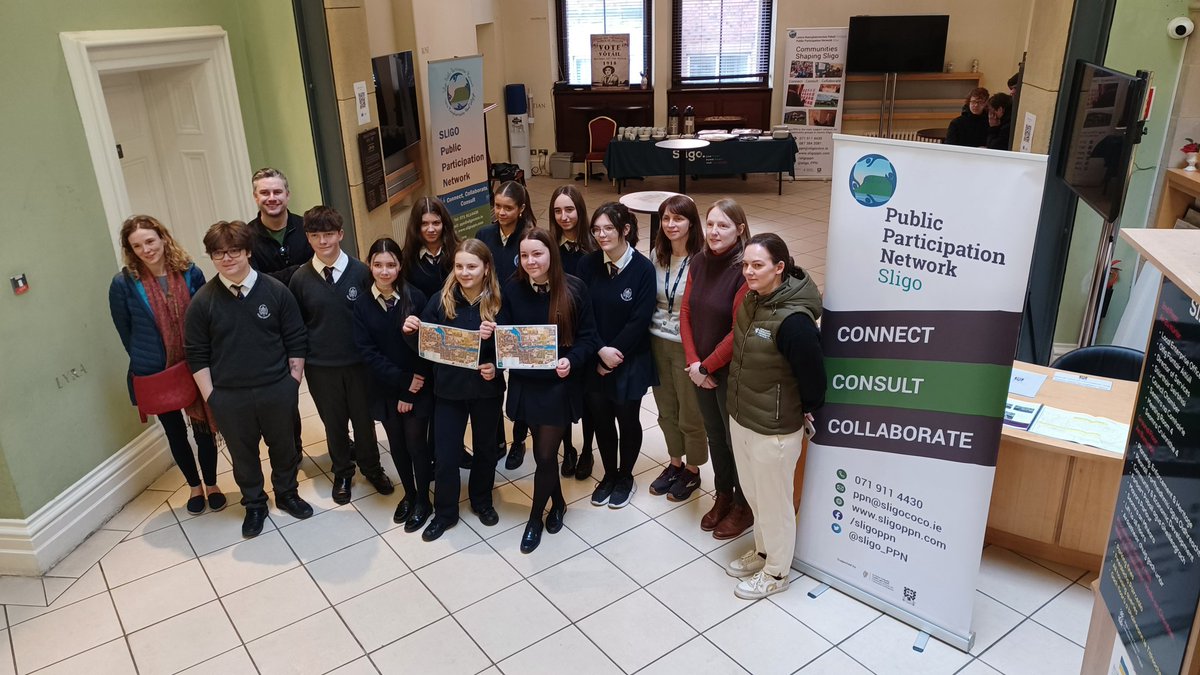 SligoPPN's tweet photo. Delighted to be launching #SligoTreeTrail as part of #TreeWeek2024. 

Celebrating trees in the urban landscape.

Thanks to Summer Hill College and The Grammer School for joining us.

Great to work with @SSRPSligo &amp; @atusligo_ie on this.

@Sligo https://t.co/GW0ke6Wehh