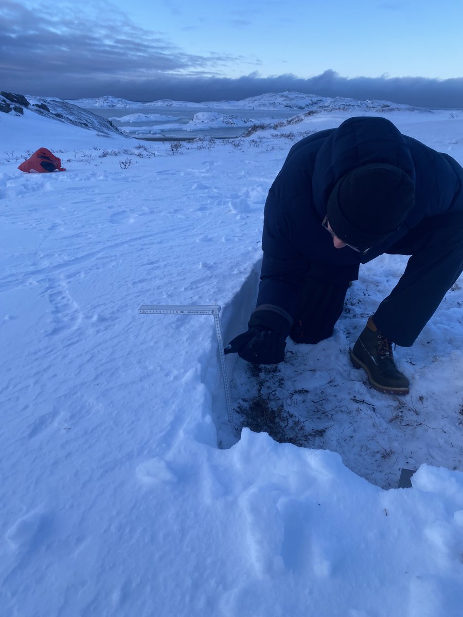 Over the last few weeks, we at Arctic DTU had the pleasure of introducing a new generation of polar scientists to snow physics ❄️❄️❄️ Always a pleasure to teach in Sisimiut and get a chance to really "dig" into the subject matter 🧤🧣🥽
